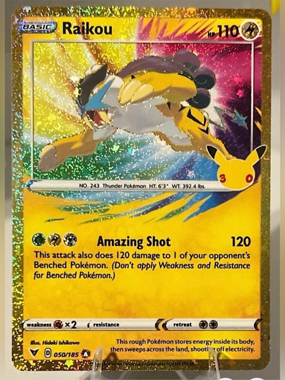 Pokémon TCG: 30th Celebration Classic Collection - RAIKOU 050/185 NM